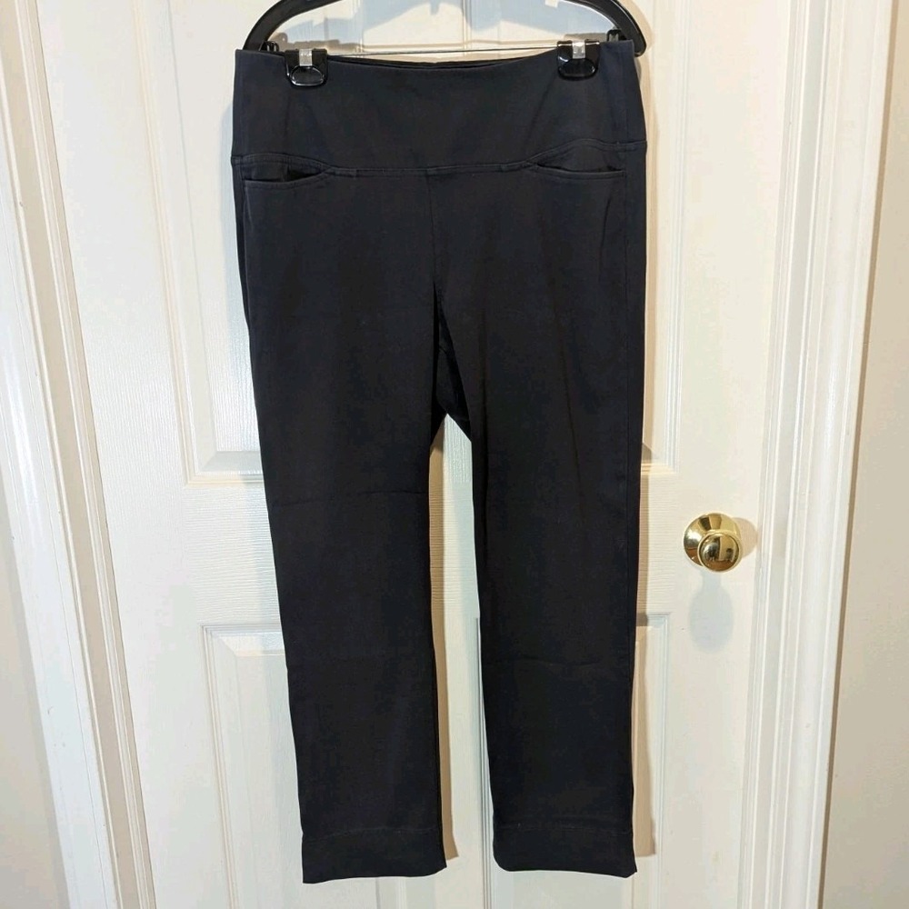 Coastal‎ Quiet Luxury J. Jill Wearever Navy Pull On Knit Pants Medium
